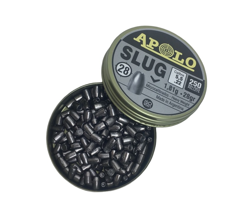 Пули пневматические APOLO "Slug" калибр 5.5, вес 1.81 грамм (250 шт.)