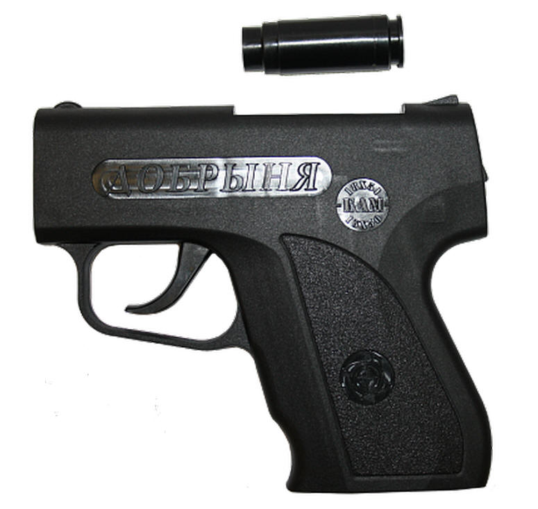 Аэрозольный пистолет ДОБРЫНЯ (пиромеханические БАМ-ОС 18х51)