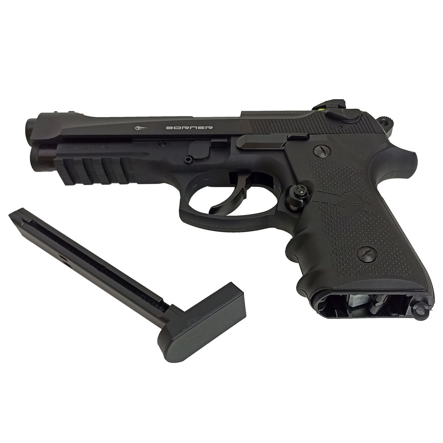 Пистолет пневматический Borner Sport 331 (баллоны 3 шт + шарики 250 шт)