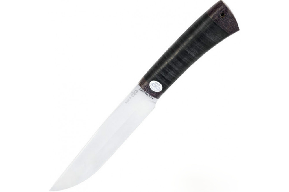 Нож АиР "Шашлычный средний" кожа, 95х18, Златоуст