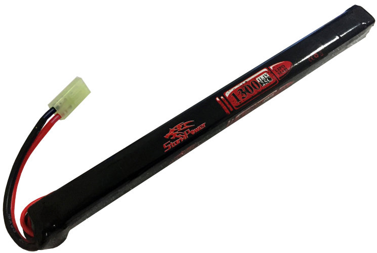 АКБ StormPower 1300mAh 11.1V 25C 17x18x185 АК-серия под крышку