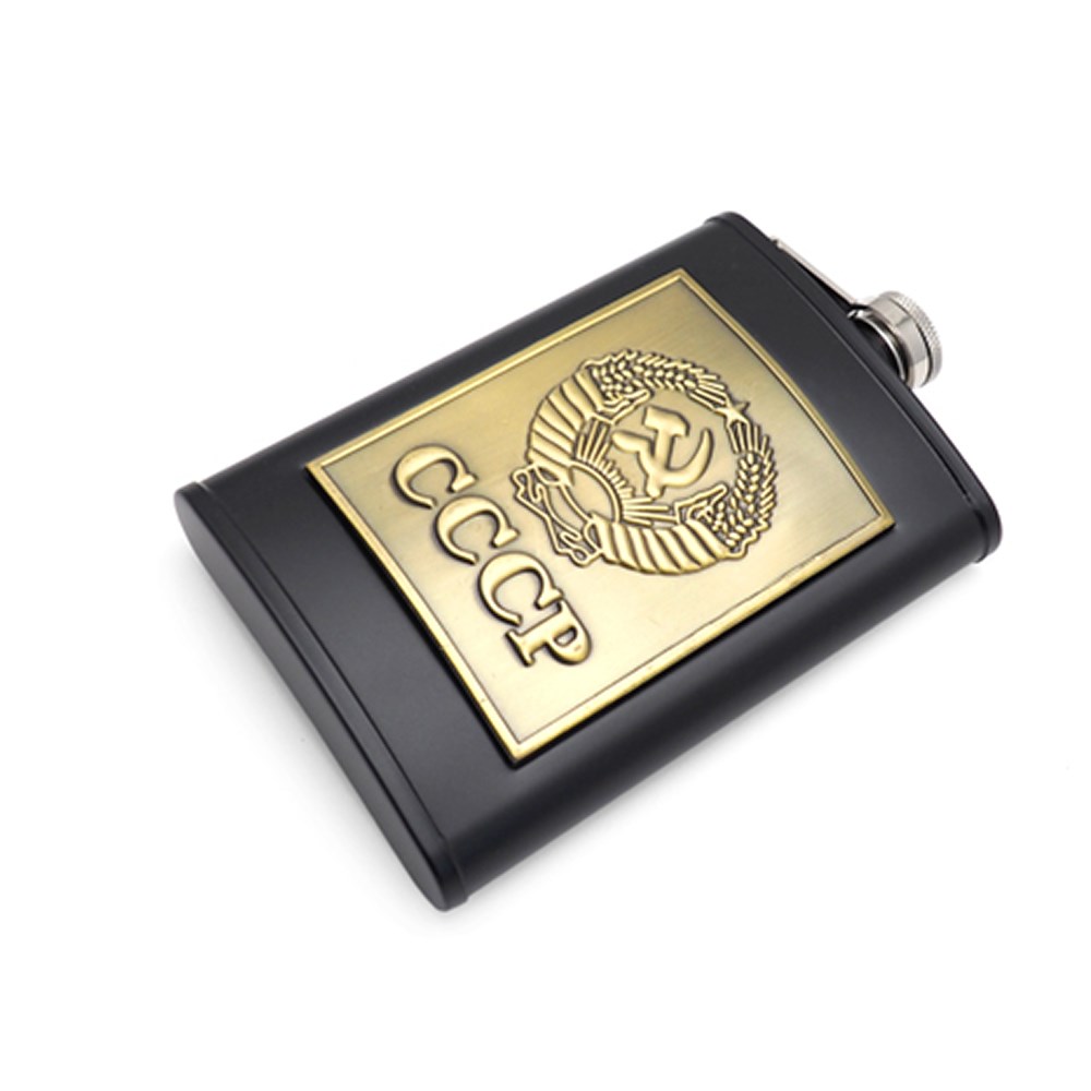 Фляга 9 унций FL9-22B Герб СССР