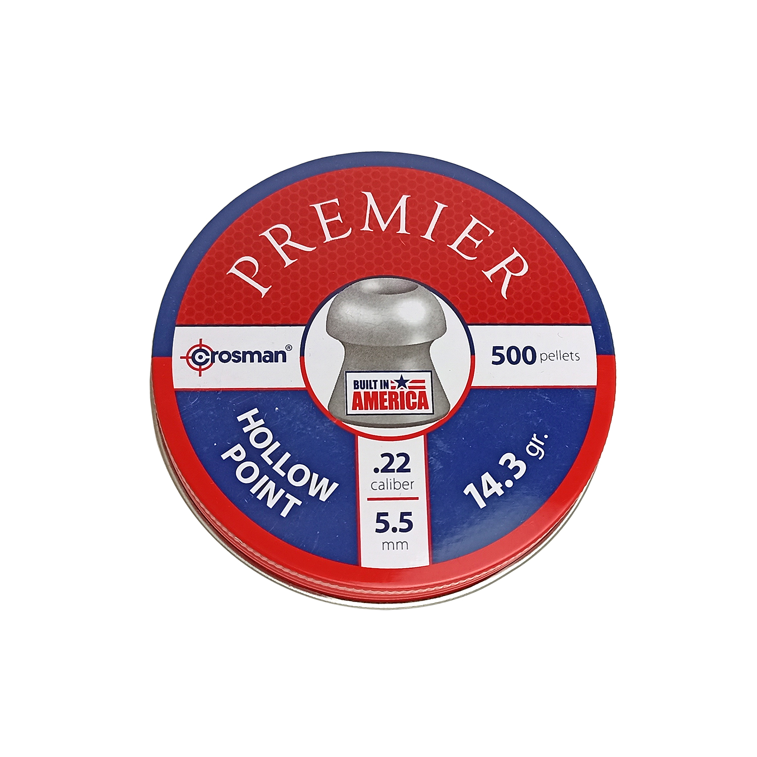 Пули Crosman "Premier Hollow Point Pellets" 5,5 мм, 0,96 гр. 500 штук