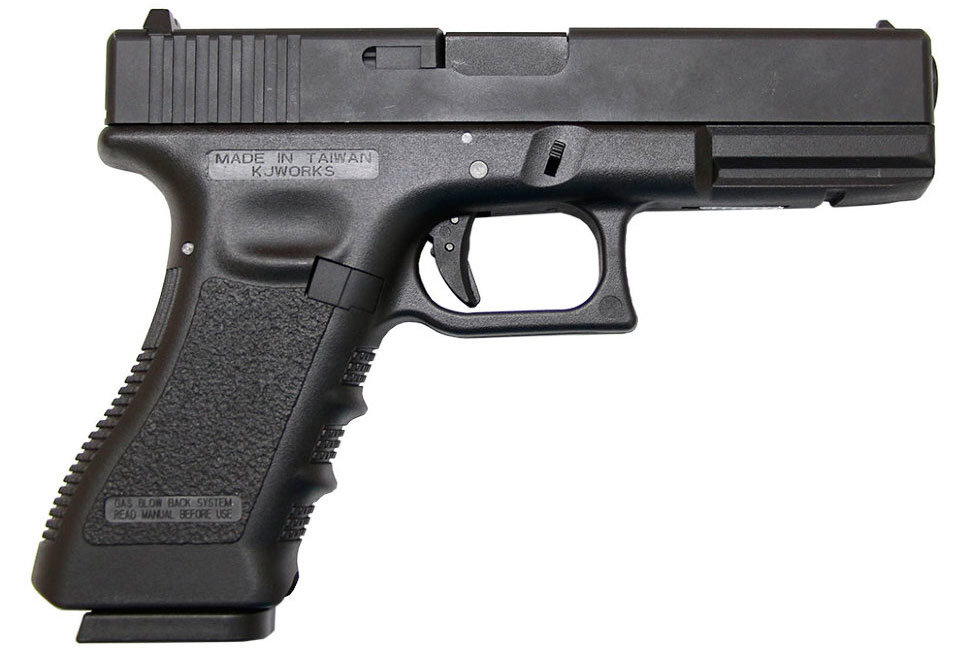 Пистолет страйкбольный KJW Glock 17, KP-17.GAS-BK