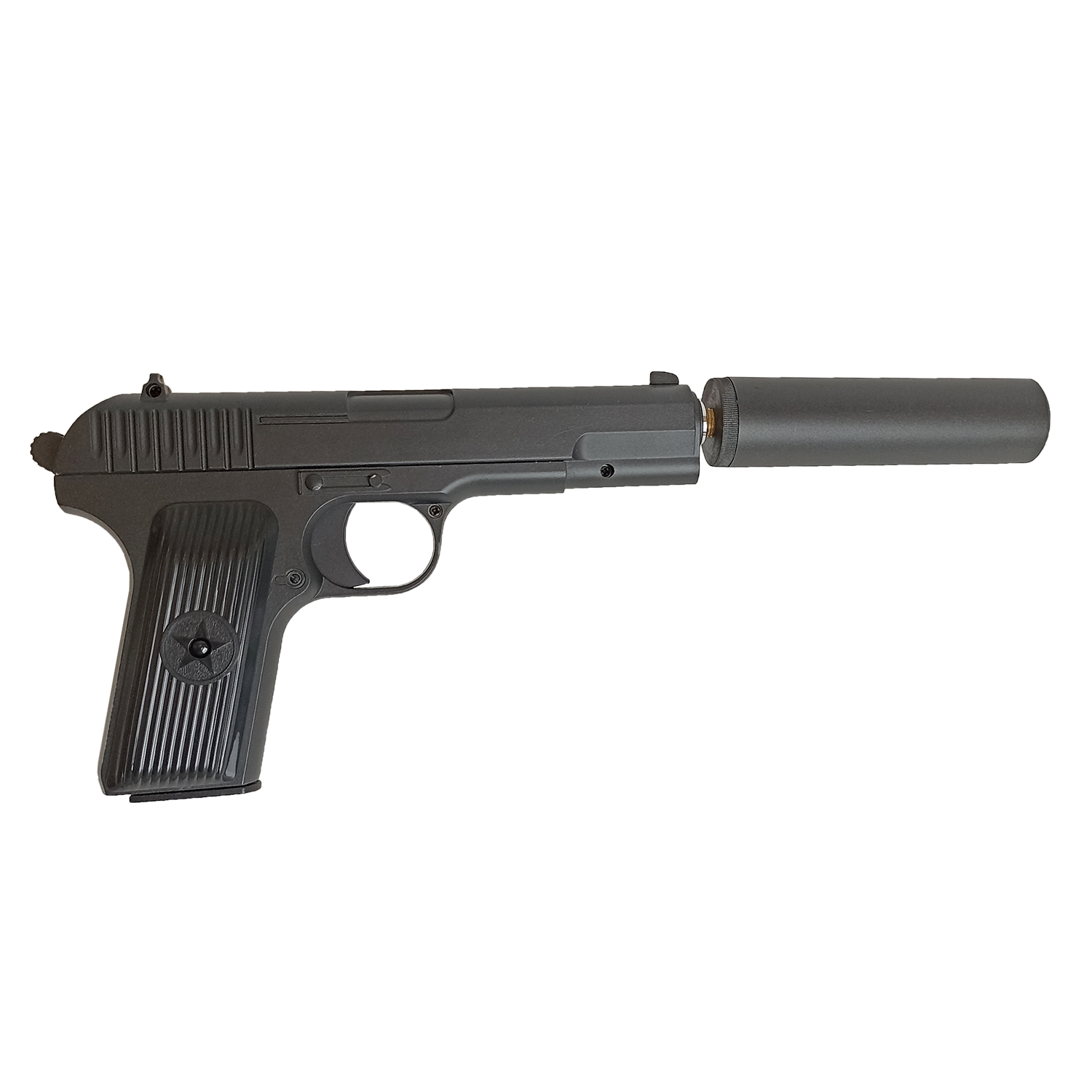 Пистолет страйкбольный Stalker SATTS Spring (ТТ) + имитация ПБС, 6 мм