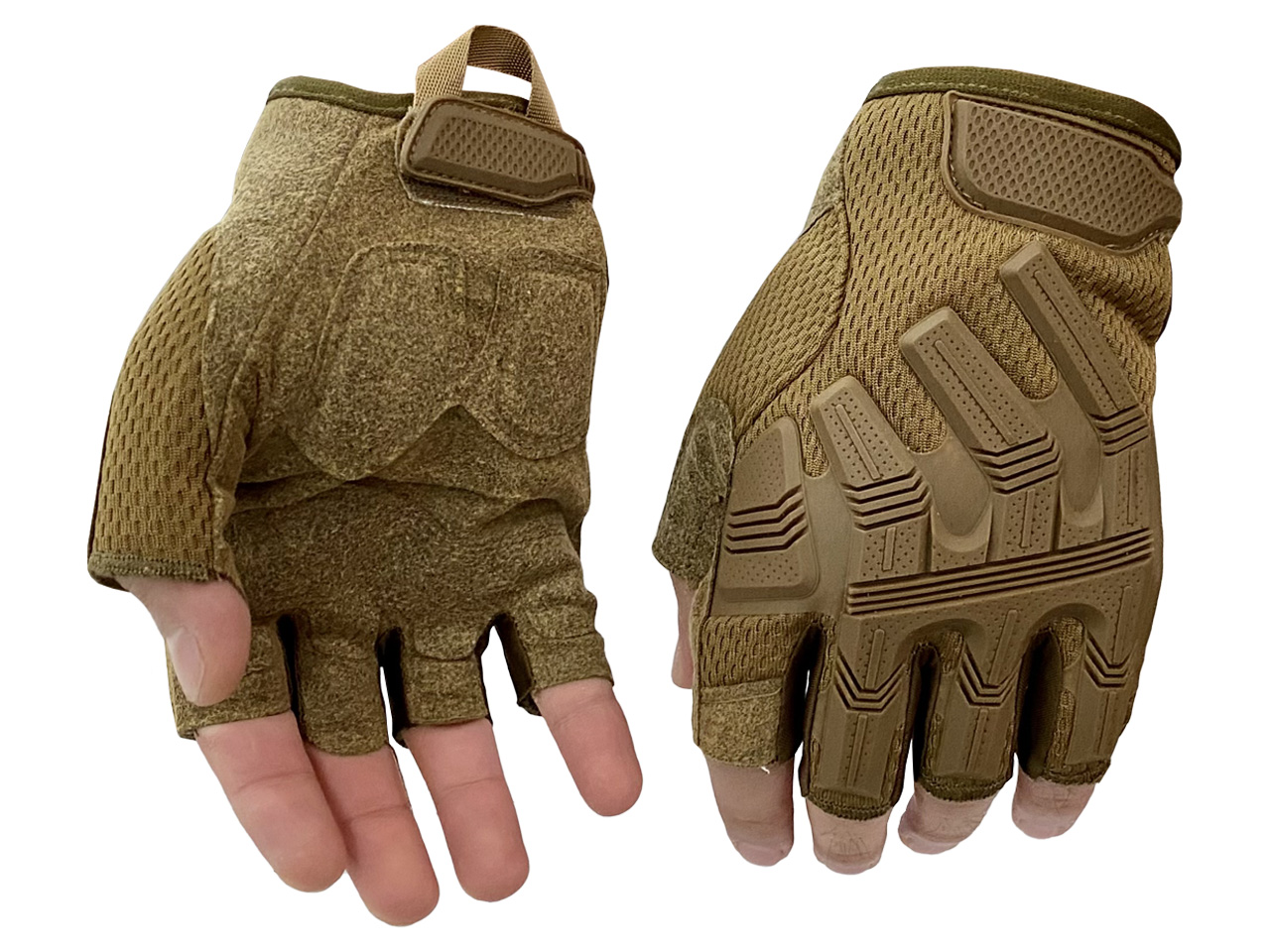 Перчатки Voenpro беспалые песочные, размер XL