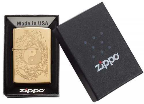 Зажигалка Zippo 49024 Gold High Polish brass