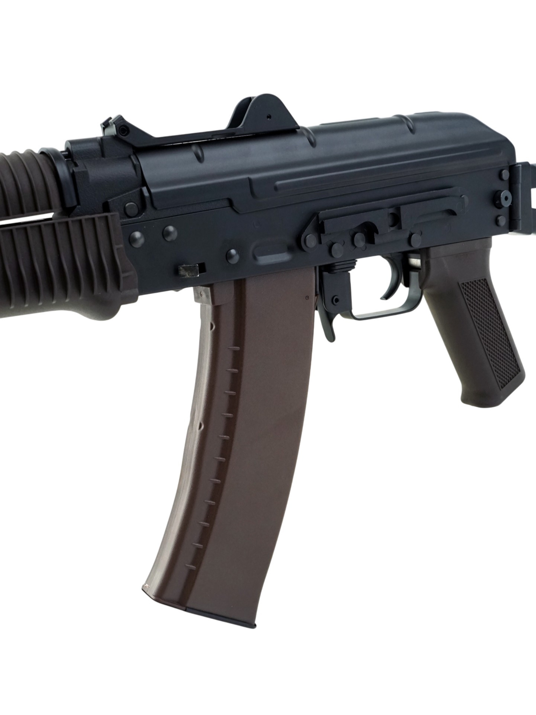 Автомат страйкбольный (Cyma) CM045, RKC-74У (АКС-74У), AEG, металл, черный пластик, ЗУ, АКБ
