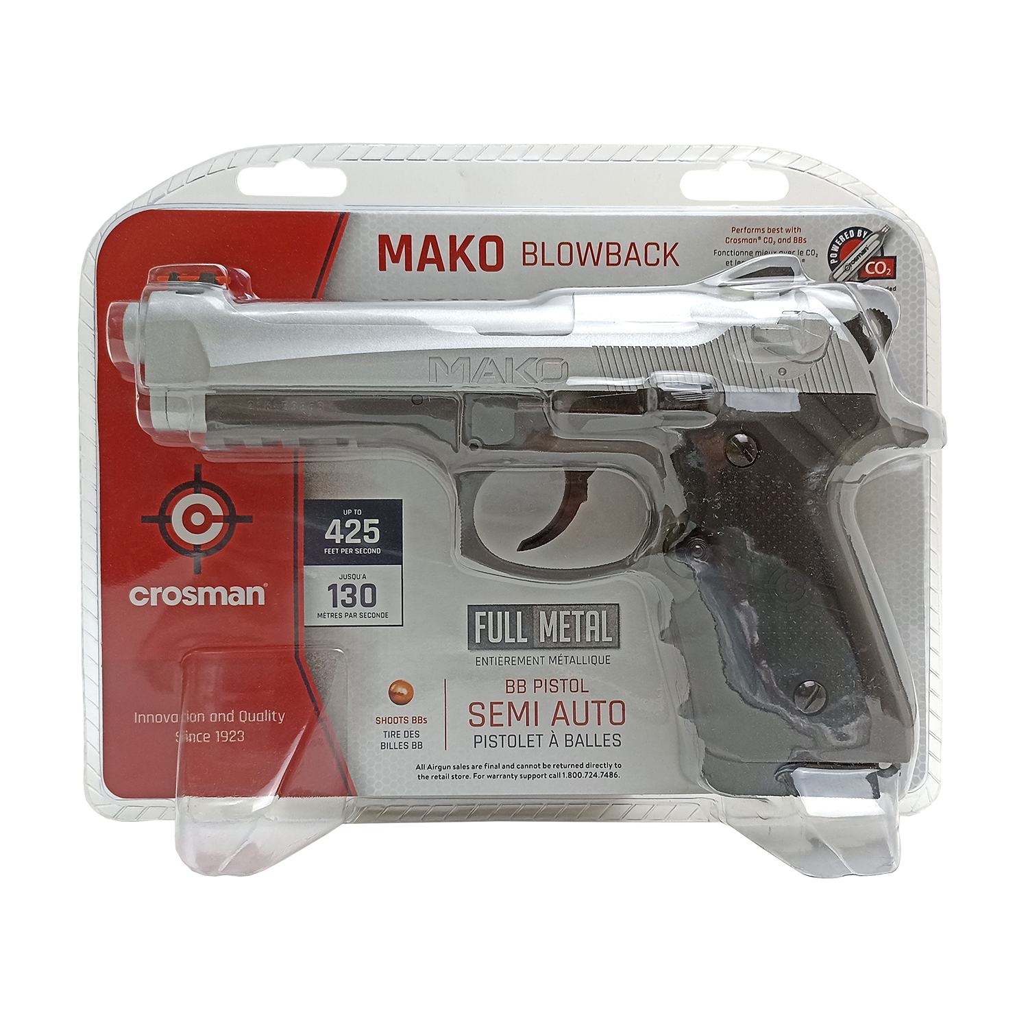 Пневматический пистолет Crosman Mako CO2, калибр 4,5 мм