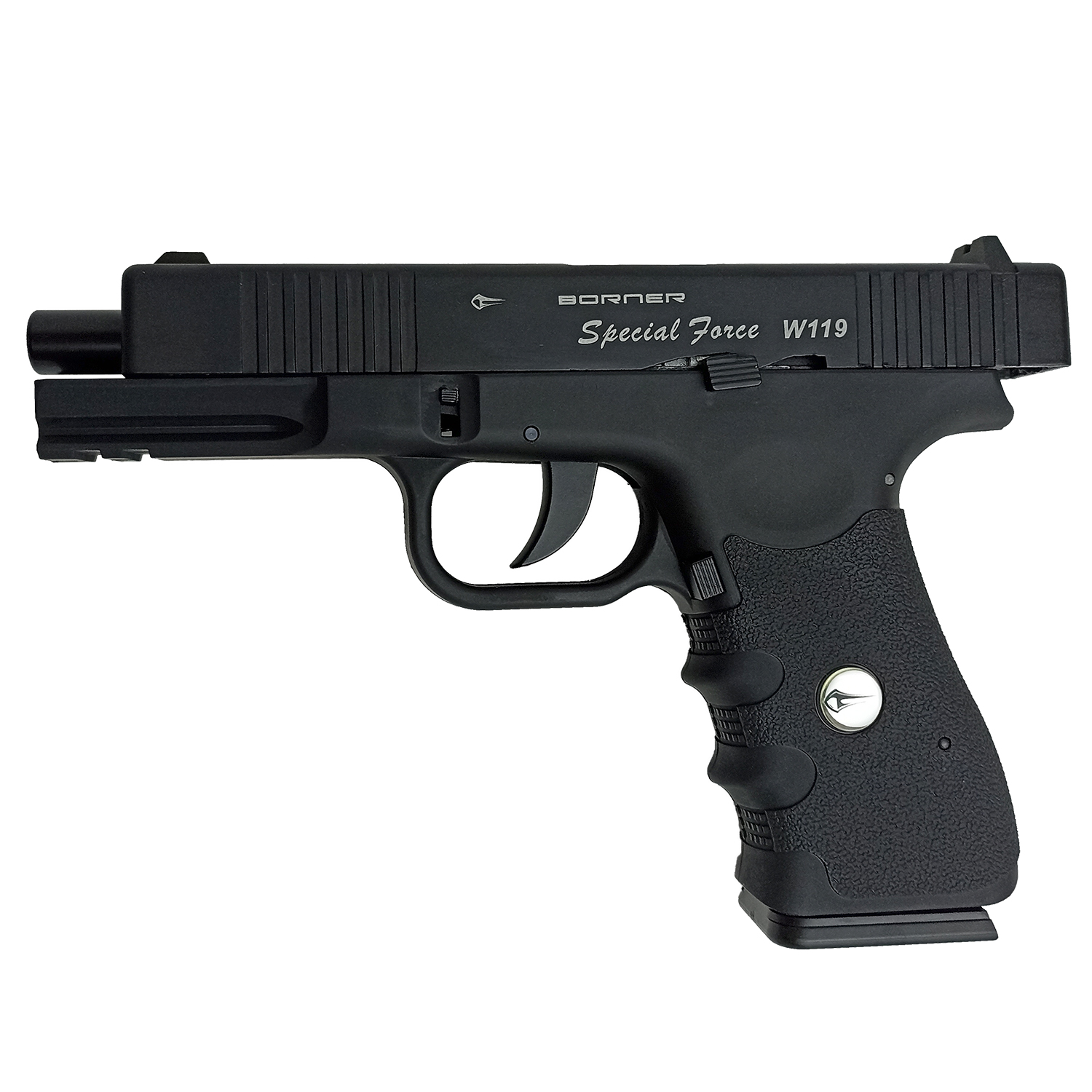 Пистолет пневматический Borner W119 (баллончики 3 шт + шарики 250 шт)