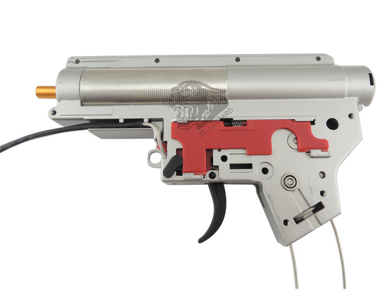 Гирбокс High-profile в сборе ver2 QD Zcairsoft M-14 - шестерни CNC 18:1, 8mm втулки