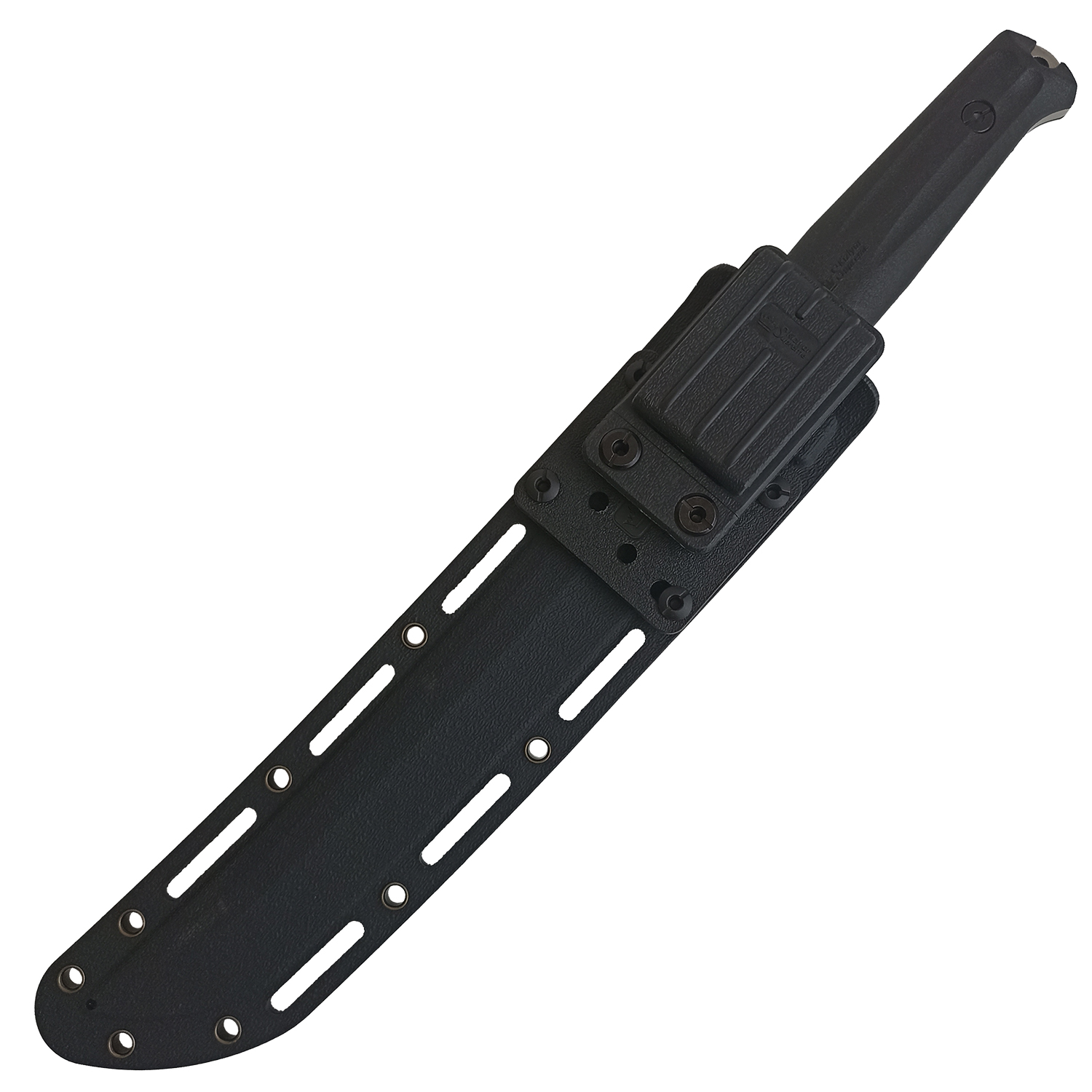 Нож Sensei AUS-8 SW (Stonewash, черная рукоять)