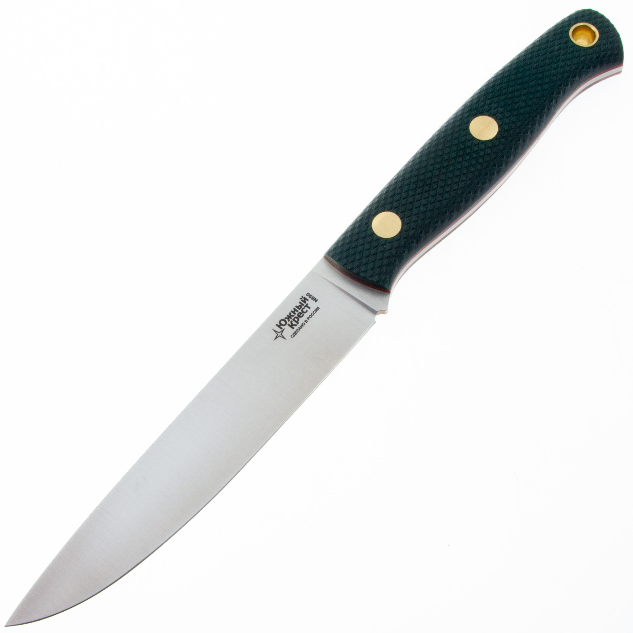 Нож Южный Крест Slander M 212.0952 (N690, изумруд микарта, насечка)