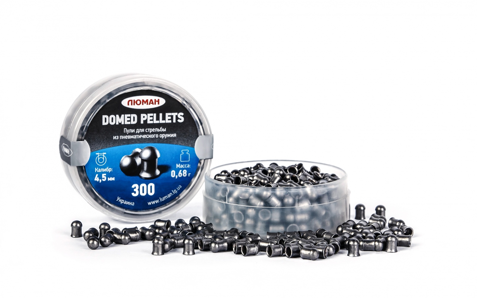 Пули Люман Domed pellets, калибр 4,5 мм, вес 0,68 г, 300 шт