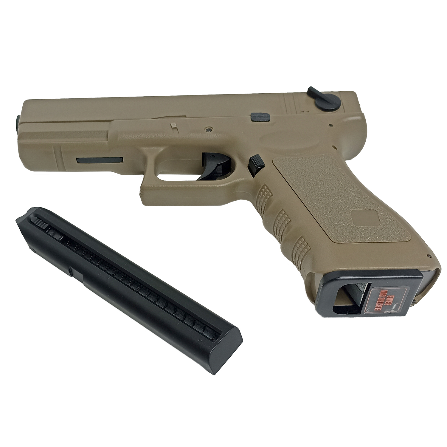 Пистолет страйкбольный (Cyma) CM030(TN) Glock 18C TAN