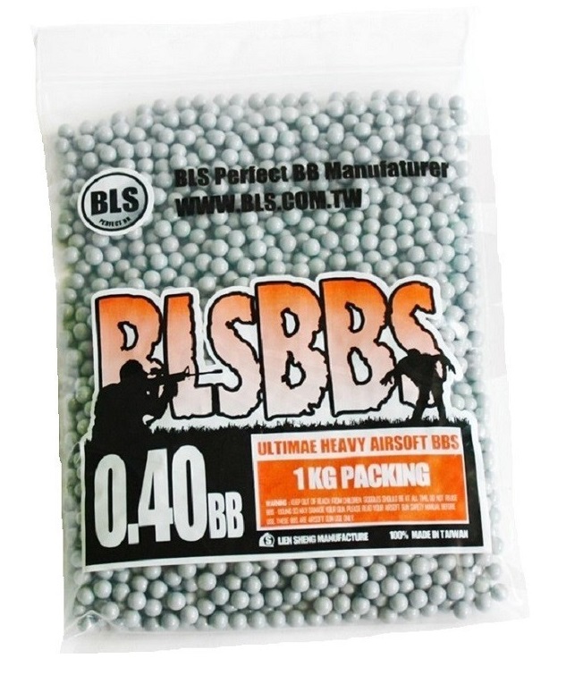 Шарики BLS 0,40  (1000 шт, белые, пакет) Taiwan 1KG-H30