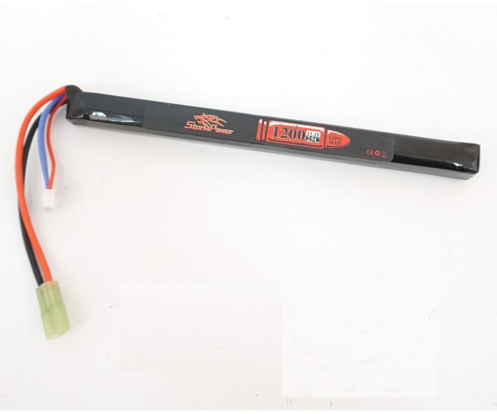 АКБ StormPower 1200mAh 11.1V 25C 15x14x185 АК-серия под крышку, G36