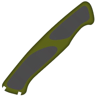 Задняя накладка для ножей Victorinox 130 мм, нейлон, зелено-черная