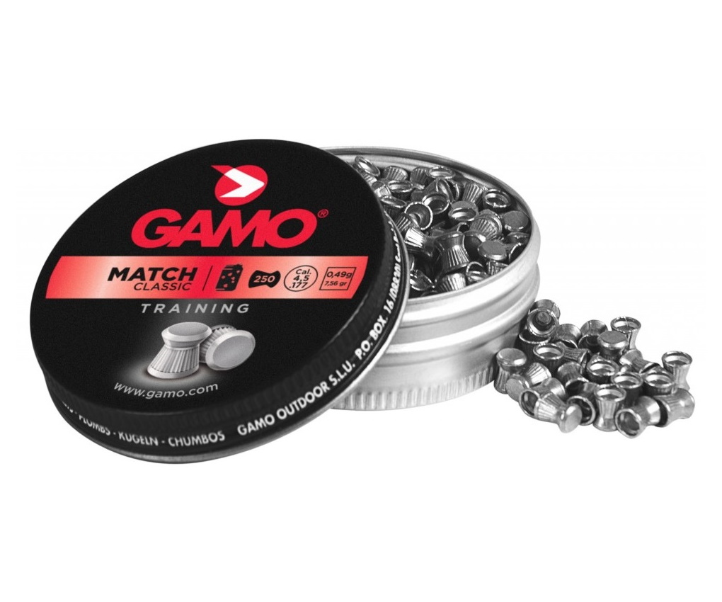 Пули "Gamo Match" 250 калибр 4,5 мм