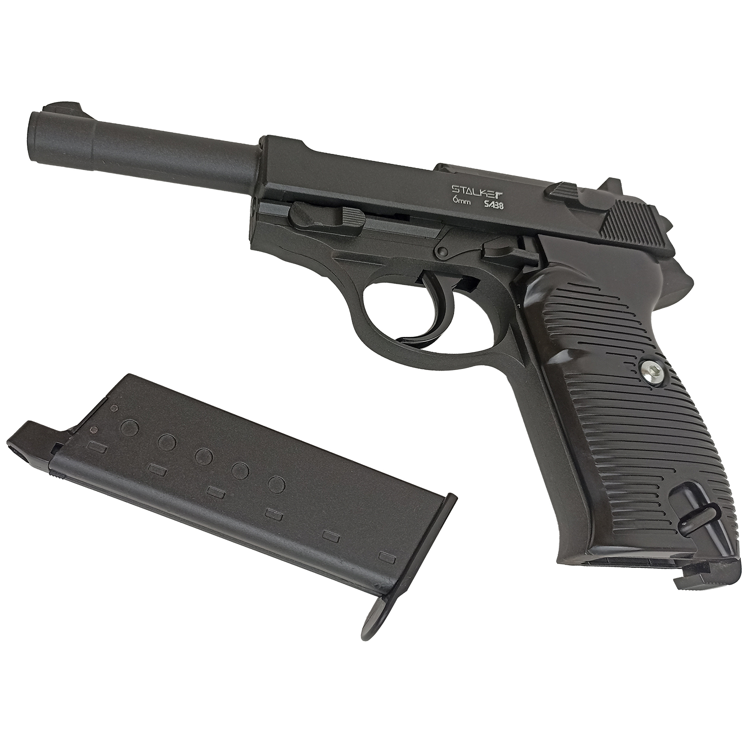 Пистолет страйкбольный Stalker SA38 Spring (Walther P38), 6 мм