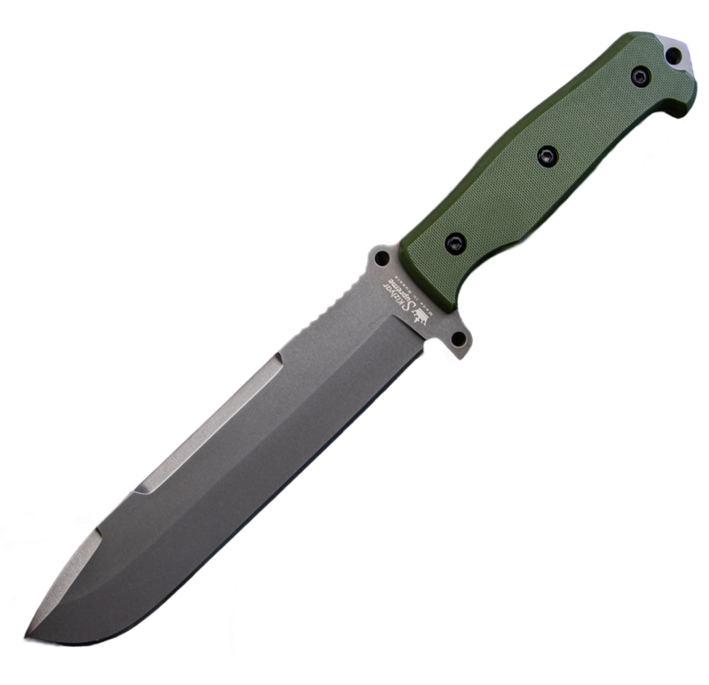 Нож Survivalist-X D2 TW (Tacwash, G10 Green, Camo Sheath)
