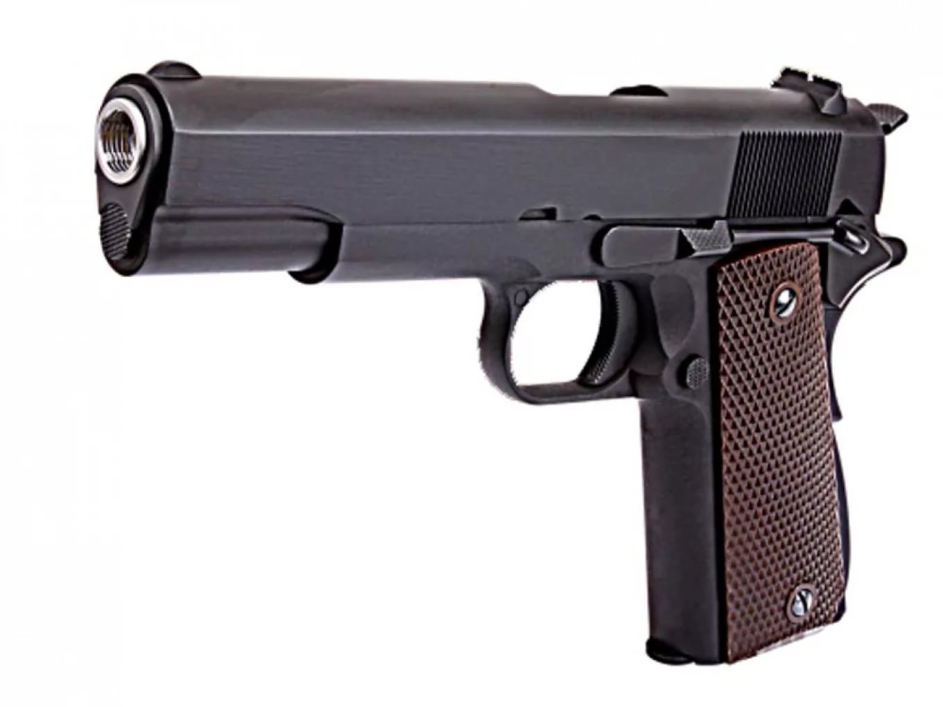 Пистолет страйкбольный (WE) Colt M1911A1. WE-E001A / WE-027