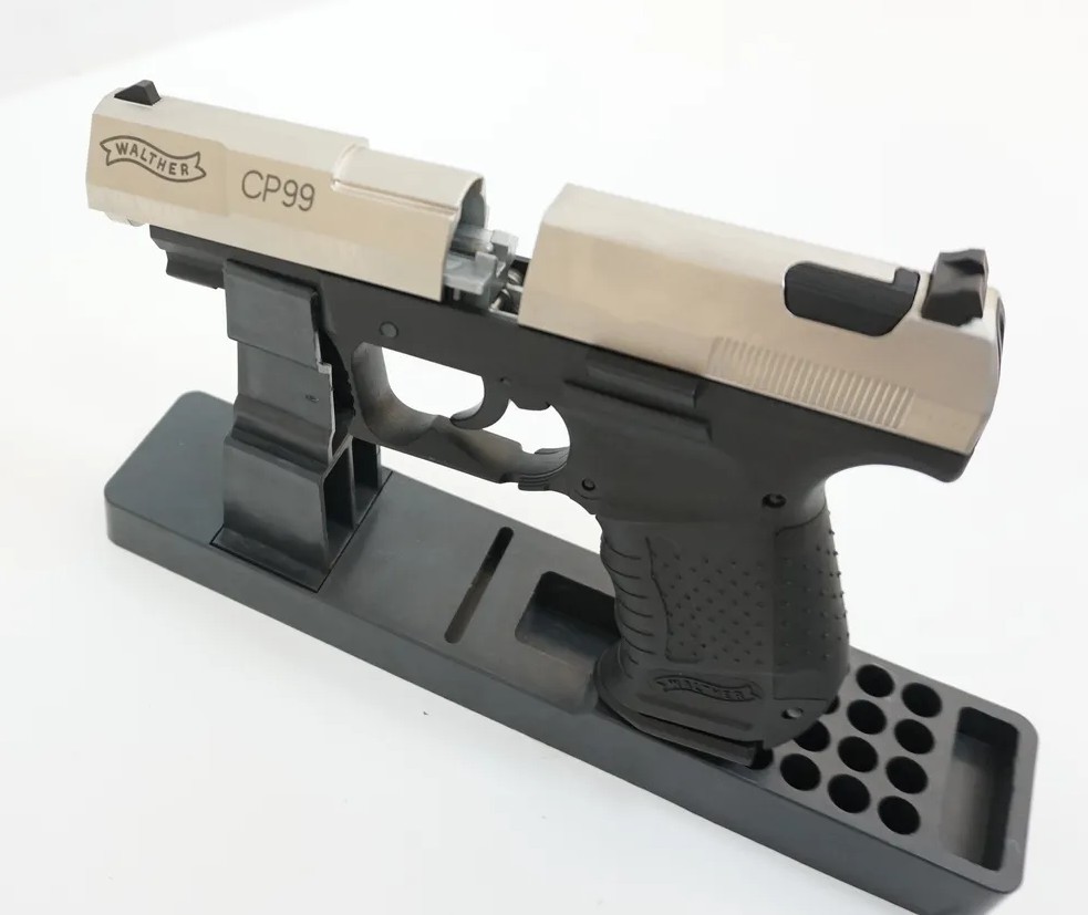 Пистолет пневматический Walther CP 99 (никель с чёрной рукоятью)