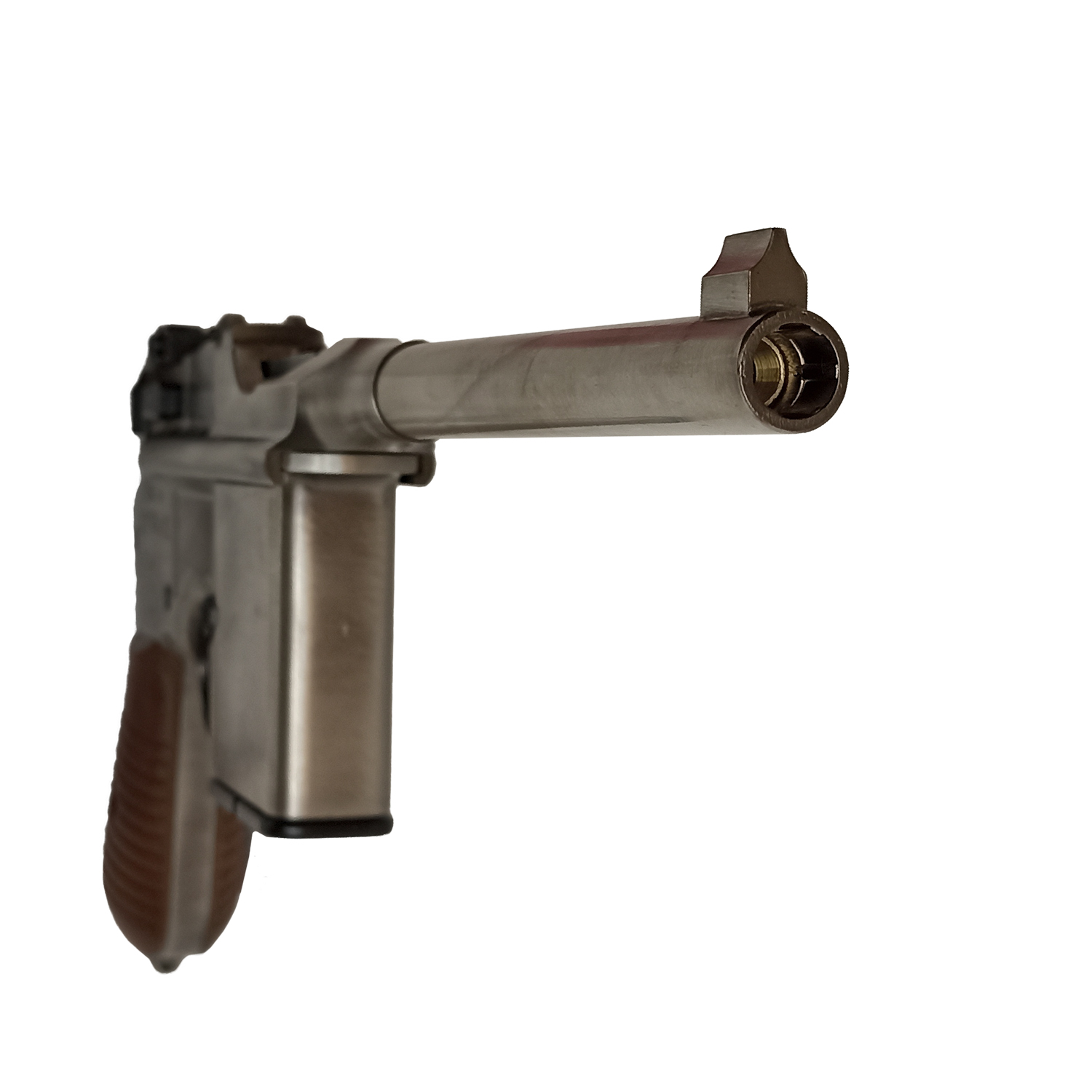 Пистолет страйкбольный (WE) Mauser 712, SILVER, металл, короткий магазин, WE-712-SV