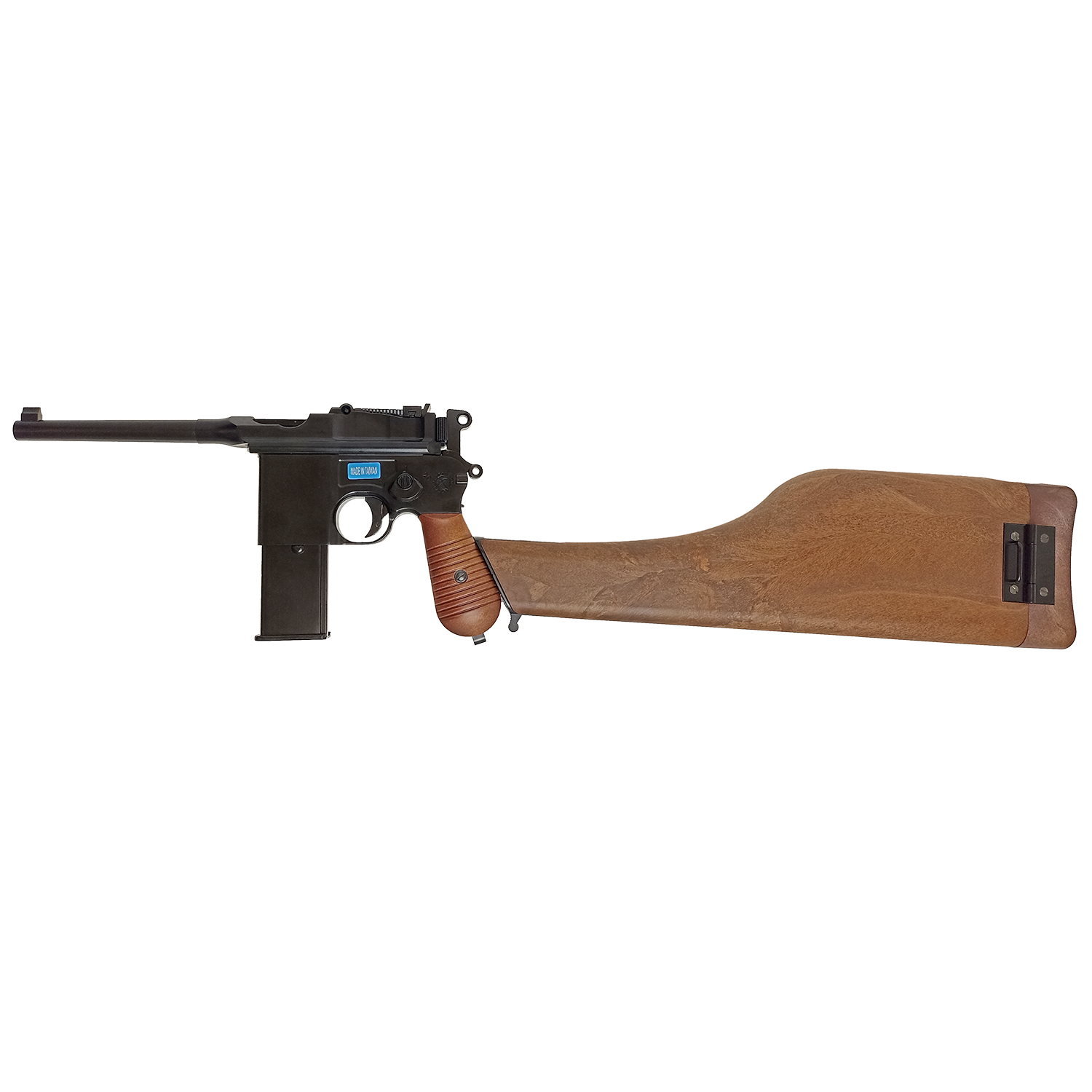 Пистолет страйкбольный (WE) Mauser 712, металл, длинный магазин, WE-712-BK-SP