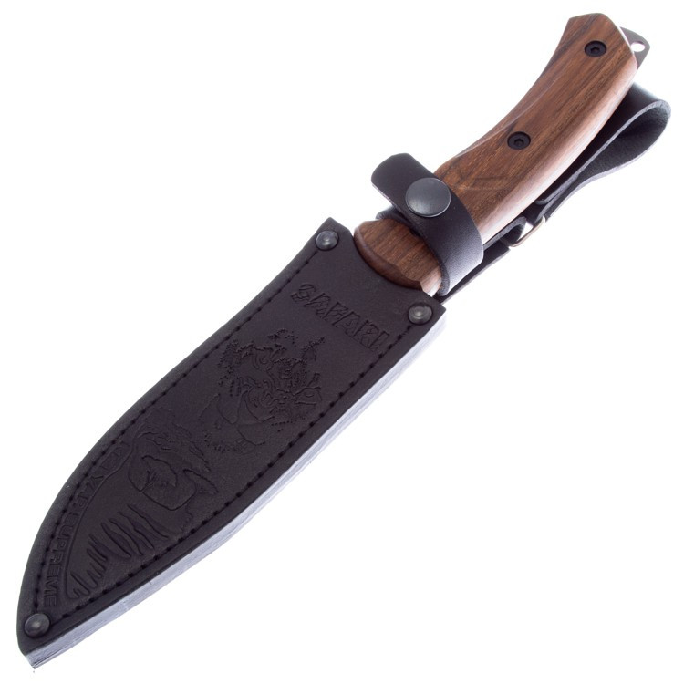Нож Kizlyar Supreme Safari AUS-8 TW (Tacwash, деревянная ручка)