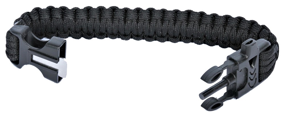 Браслет Paracord кресало и свисток на защелке код AS-SL0011B