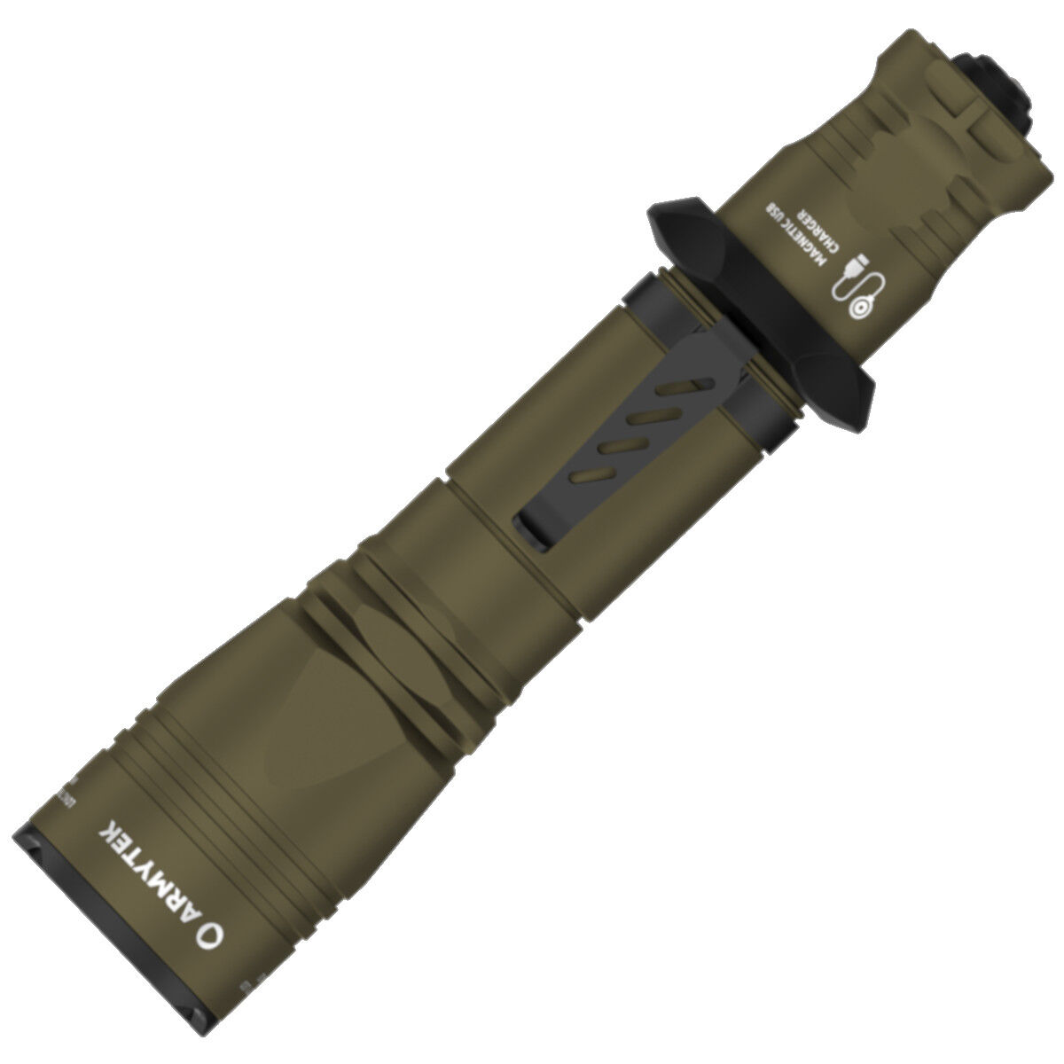 Фонарь Armytek Dobermann Pro Magnet USB Olive Теплый