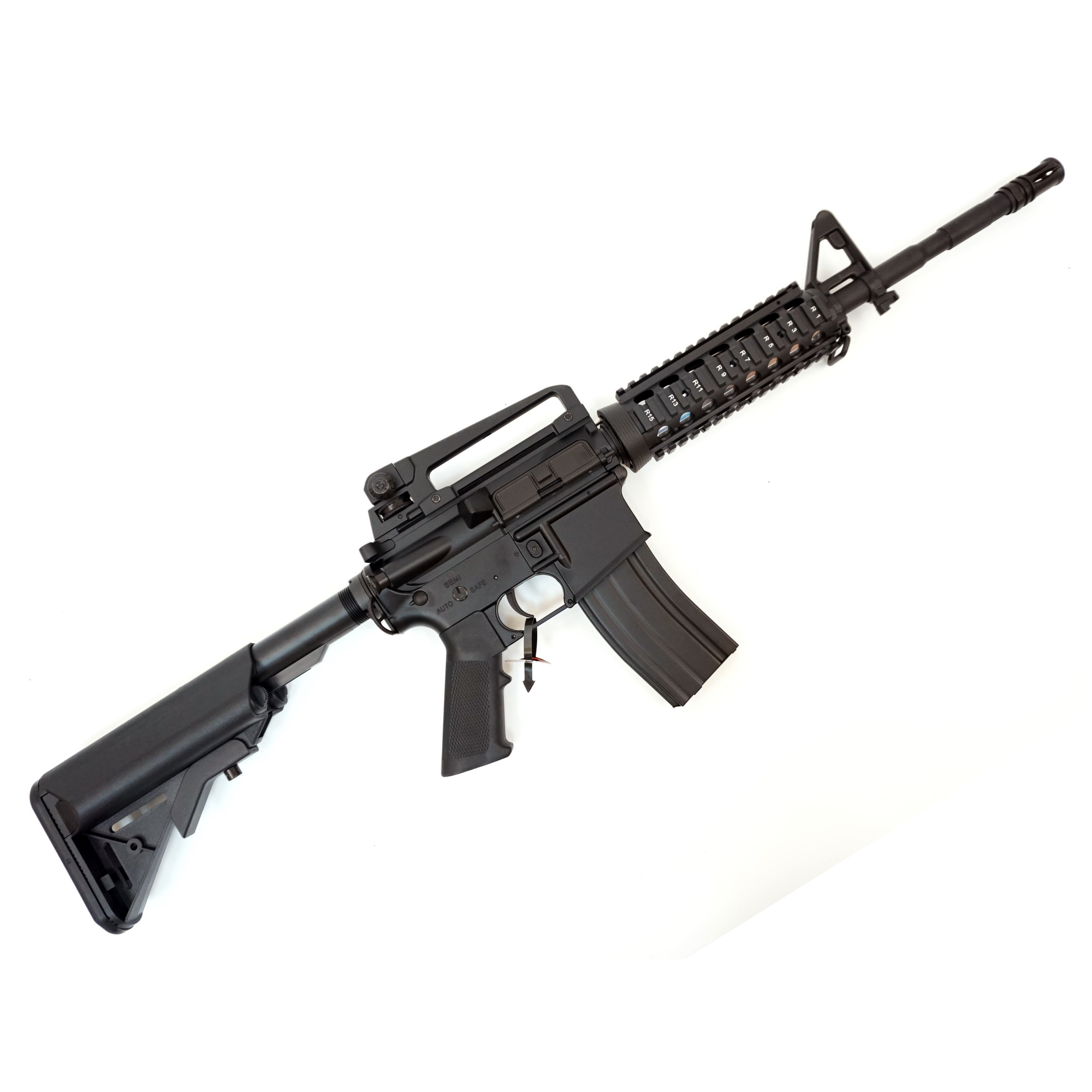 Автомат страйкбольный (Cyma) CM007 (TN) M4RIS, металл, пластик, складной приклад, ЗУ, АКБ