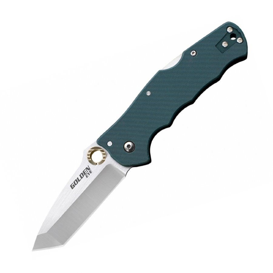 Нож Cold Steel "Golden Eye" складной, сталь S35VN, tanto point, G10, green