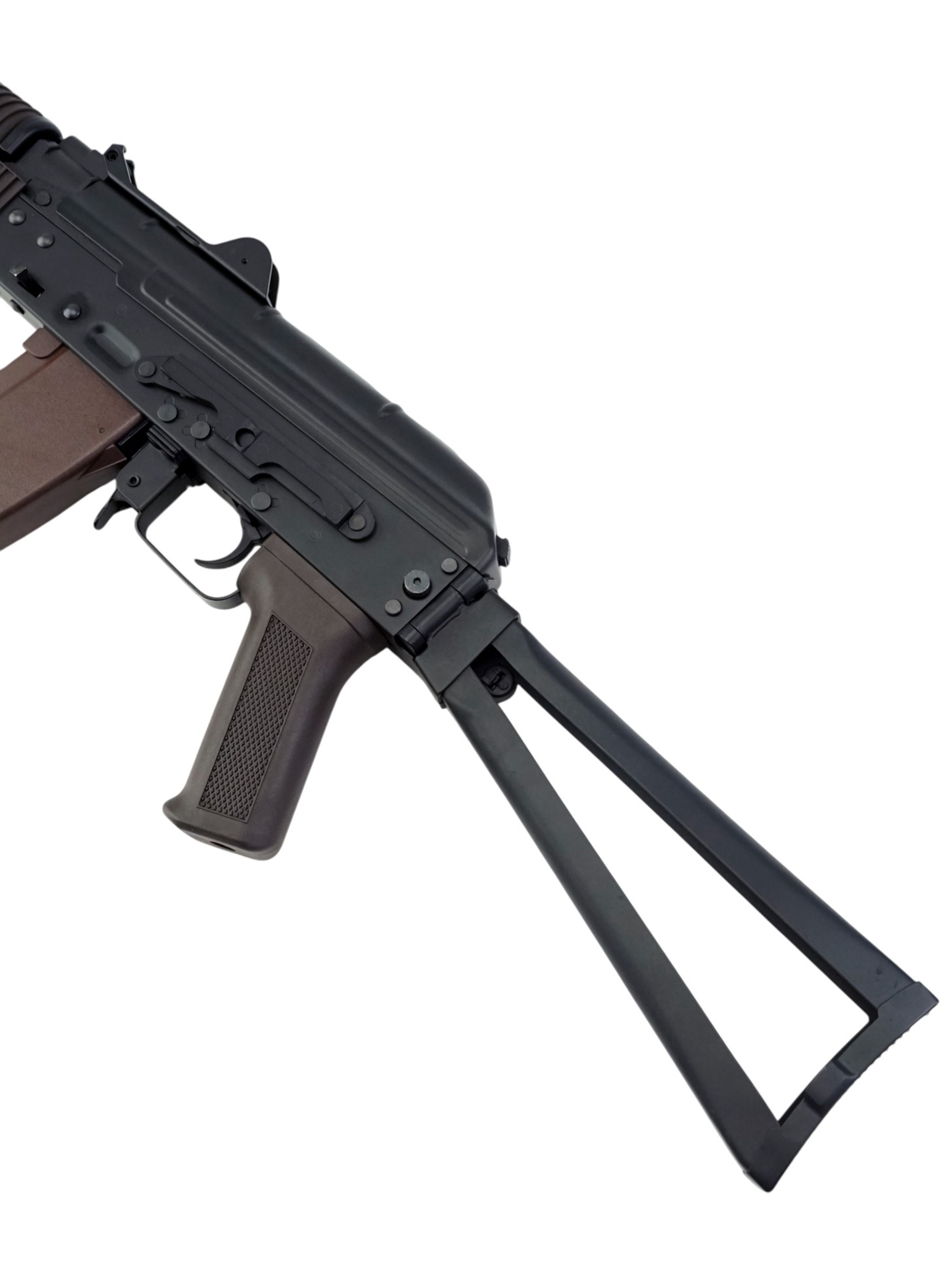 Автомат страйкбольный (Cyma) CM045, RKC-74У (АКС-74У), AEG, металл, черный пластик, ЗУ, АКБ