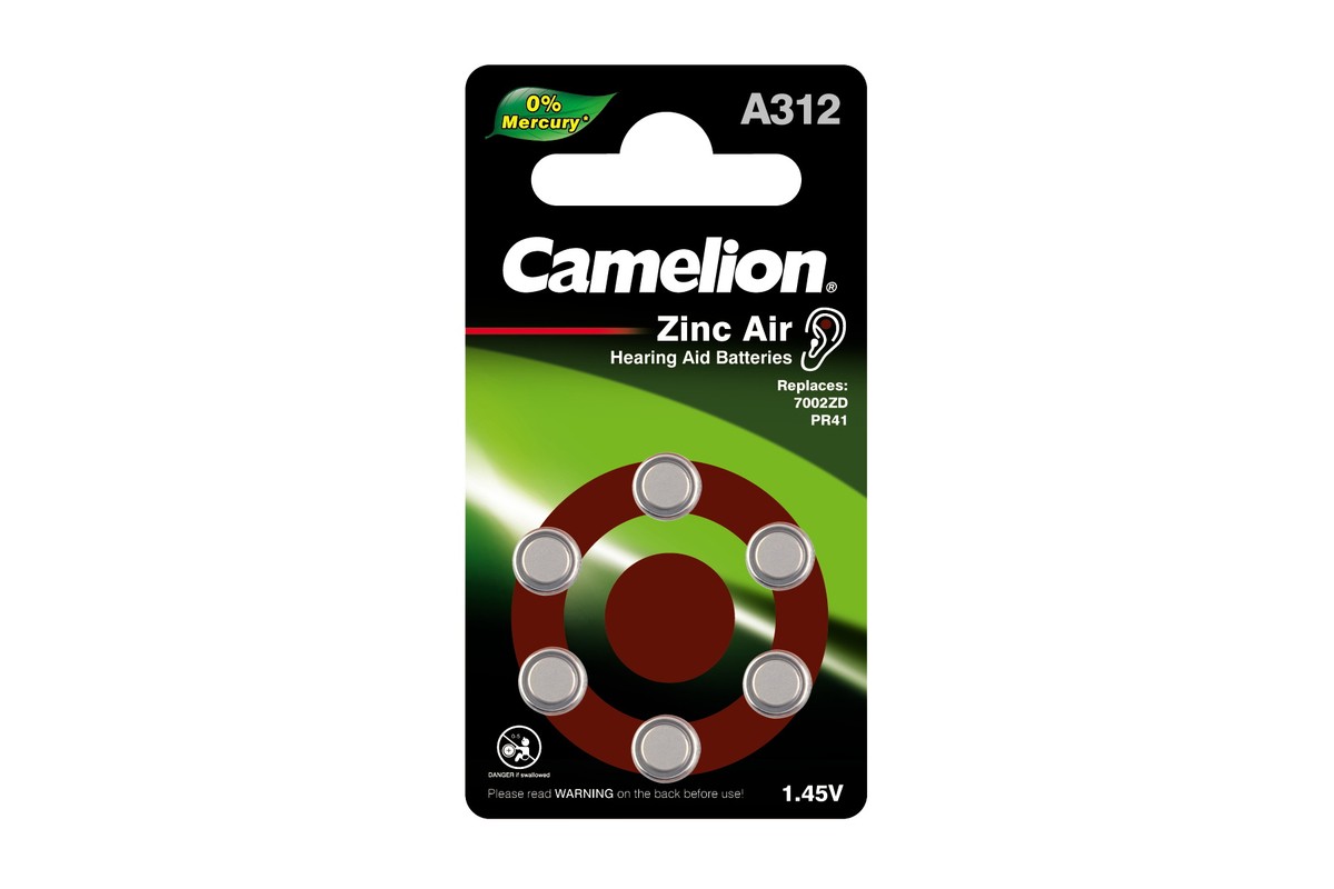 Элемент питания Camelion ZA312 BL-6 (AG3, R41, 1.4V)