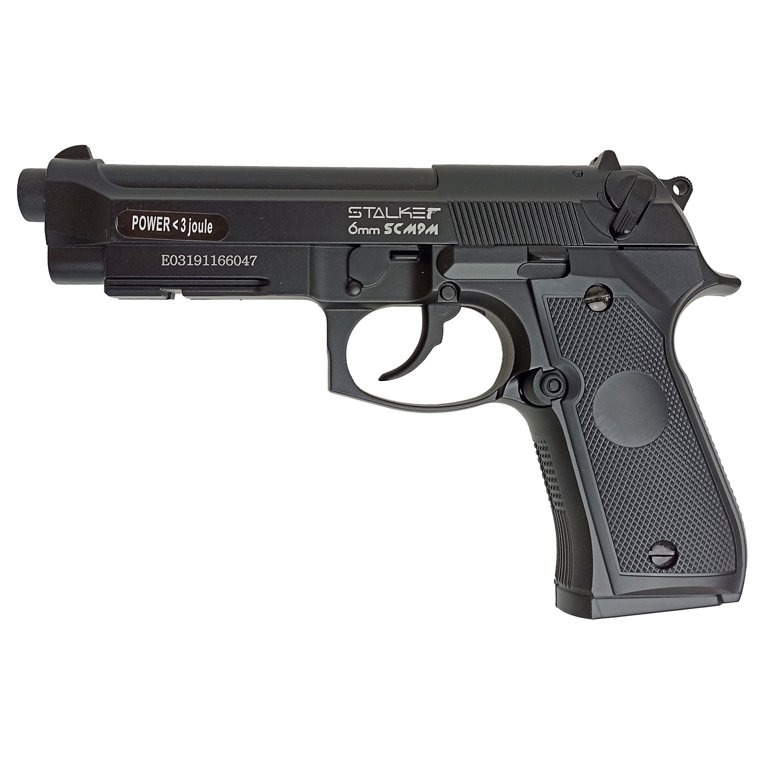 Пистолет страйкбольный Stalker SCM9M (Beretta M9), калибр 6 мм BB, 12 г, CO2, металлический корпус