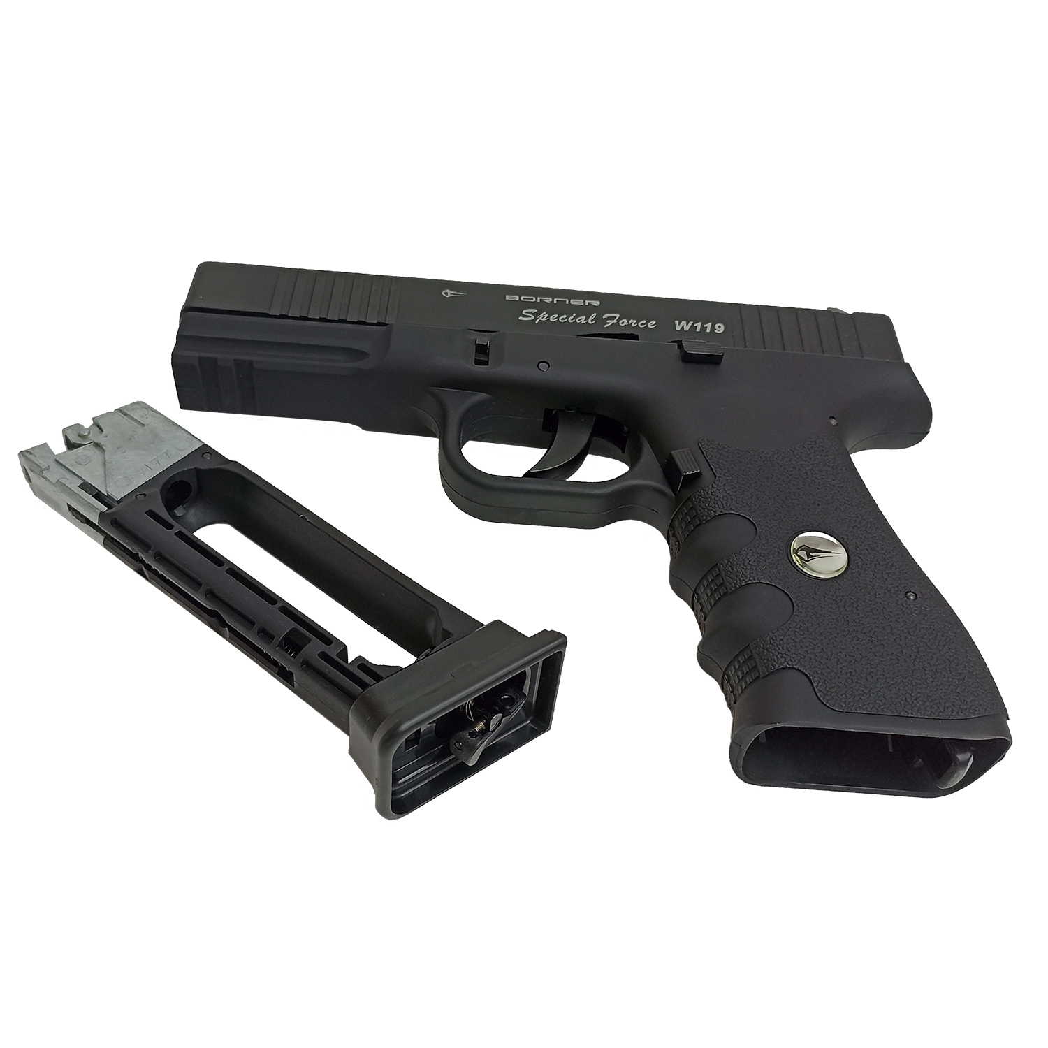 Пистолет пневматический Borner W119 (аналог Glock 17)