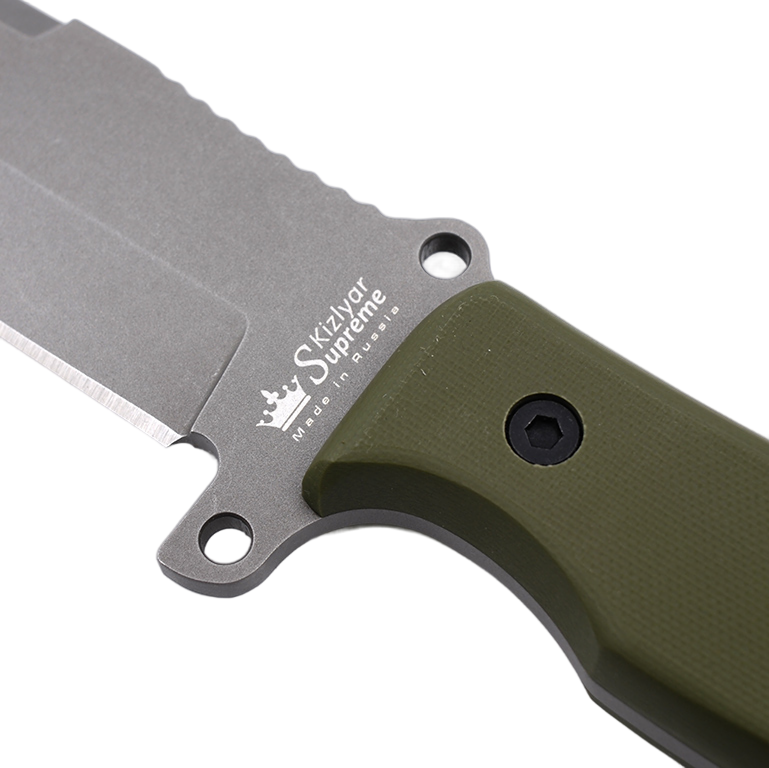 Нож Survivalist-X D2 TW (Tacwash, G10 Green, Camo Sheath)