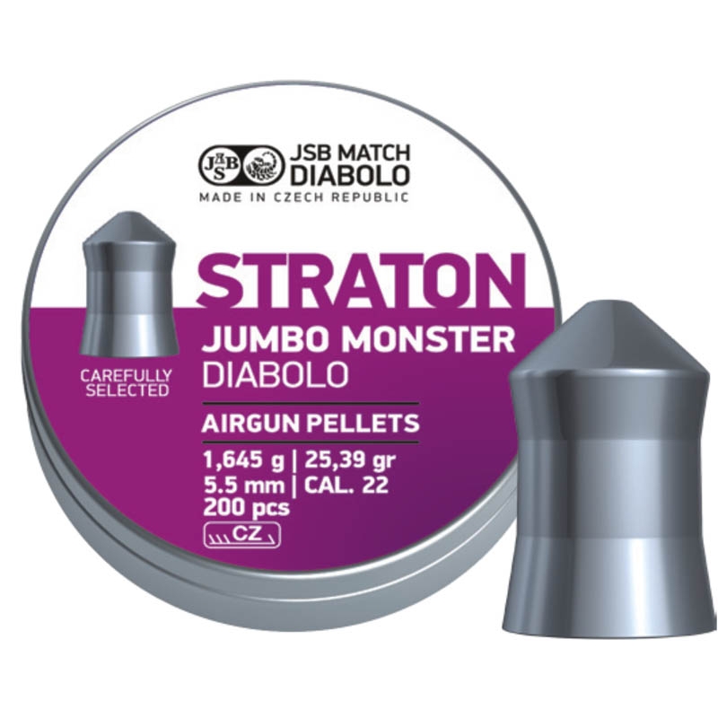 Пуля пневм. "JSB Diabolo Straton Jumbo Monster", кал. 5,5 мм, 1,645 гр. (200 шт)