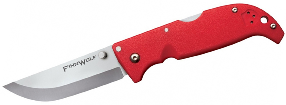 Нож Cold Steel "Finn Wolf" AUS-8, рукоять Griv-Ex, красный