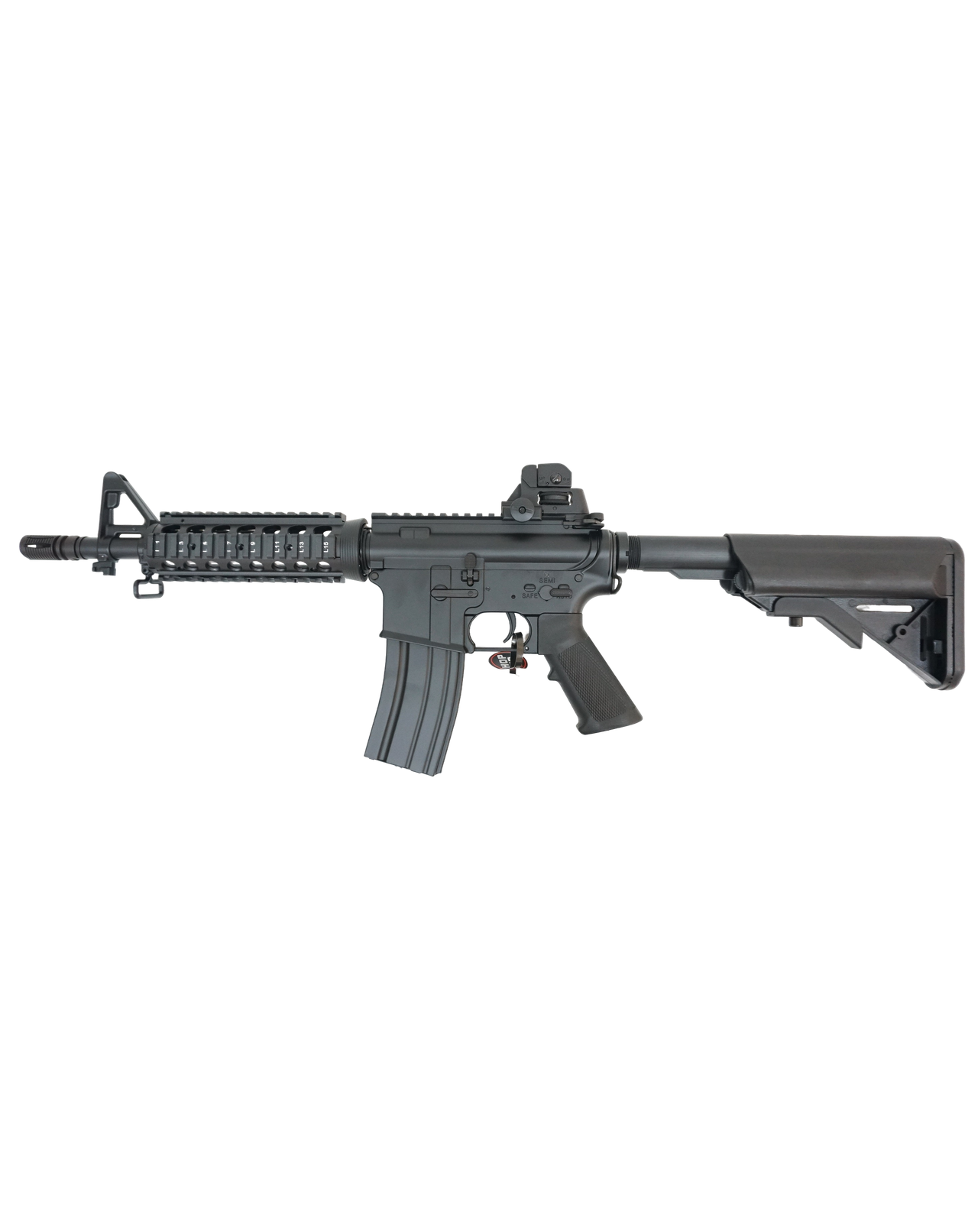 Автомат страйкбольный (Cyma) CM002 M4CQB металл, черный пластик, складной приклад, ЗУ, АКБ