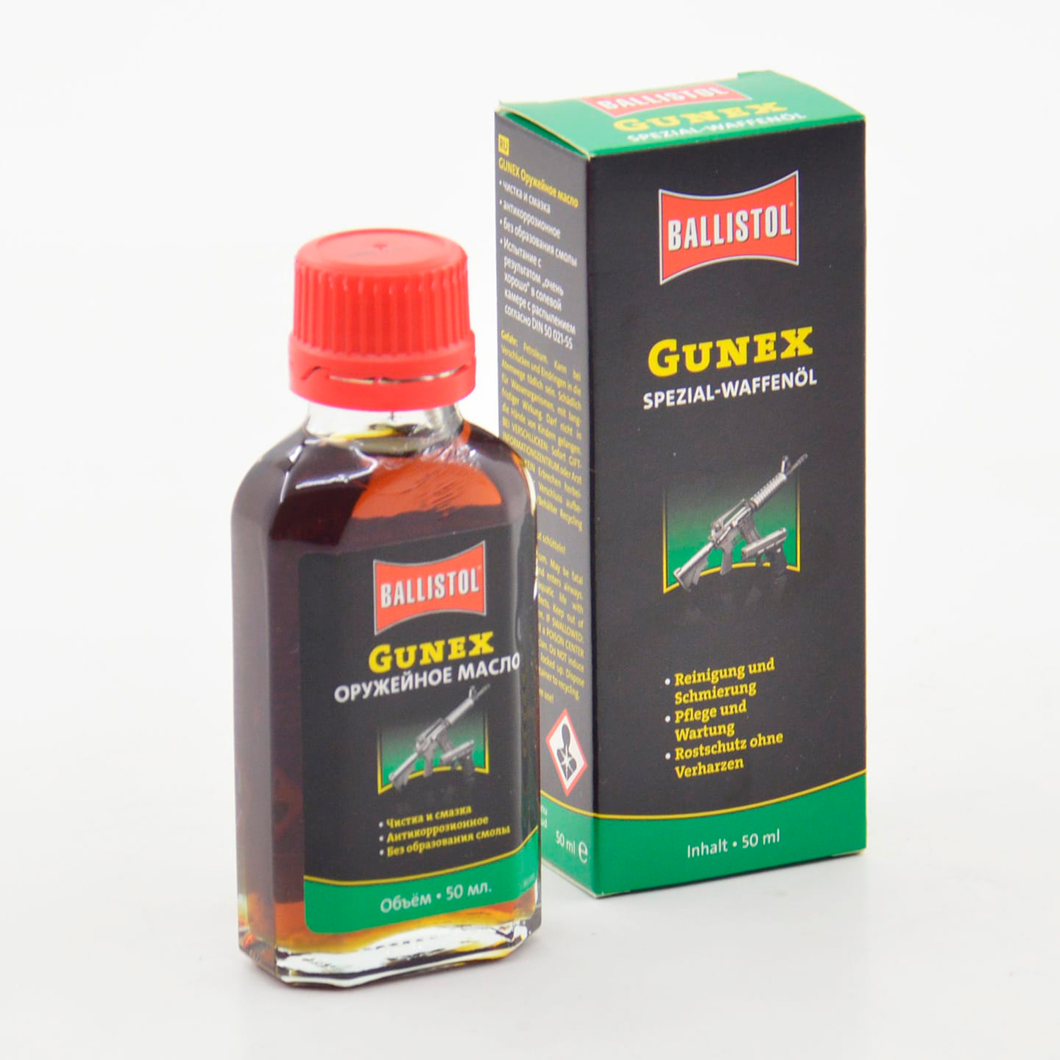 Ballistol Gunex 50ml. Масло оружейное