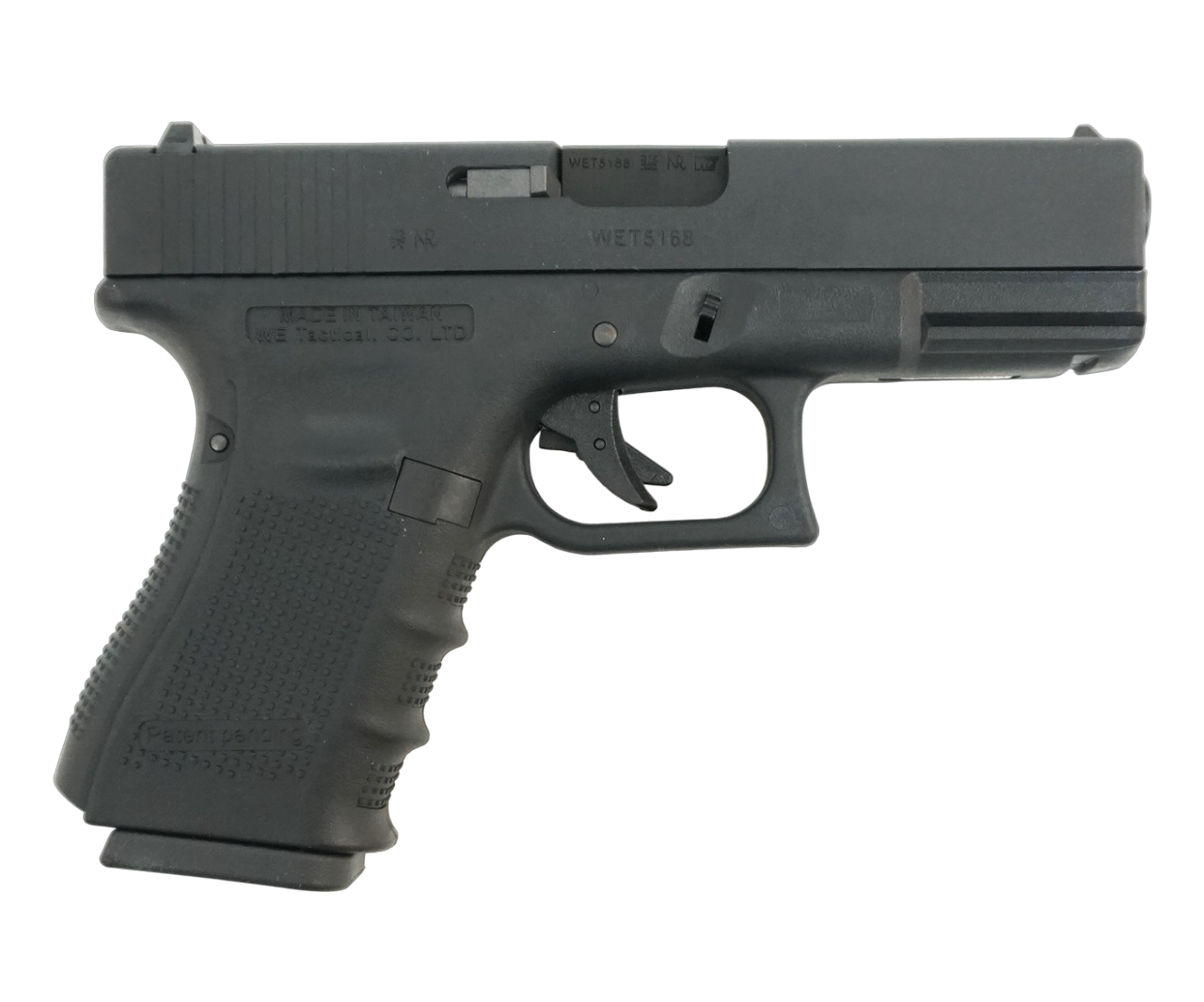 Пистолет страйкбольный (WE) Glock-19 gen4, металл слайд WE-G003B-BK / GP619B