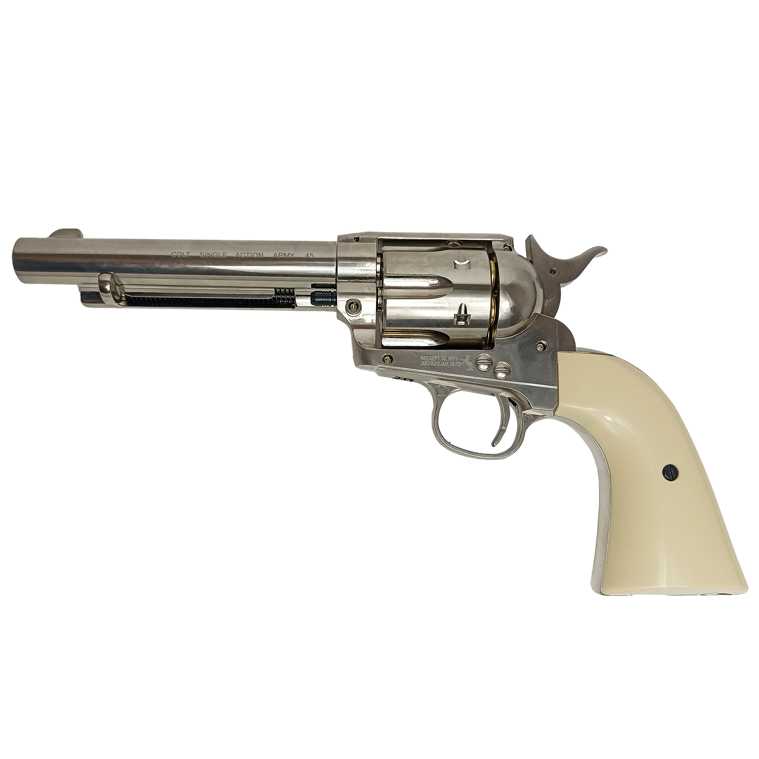 Пневматический револьвер Umarex Colt SAA 45 BB nickel (colt) 4,5 мм