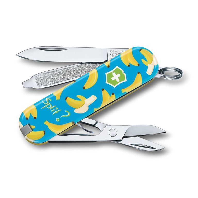 Нож-брелок Victorinox Classic LE 2019, 58 мм, 7 функций, "Banana Split"