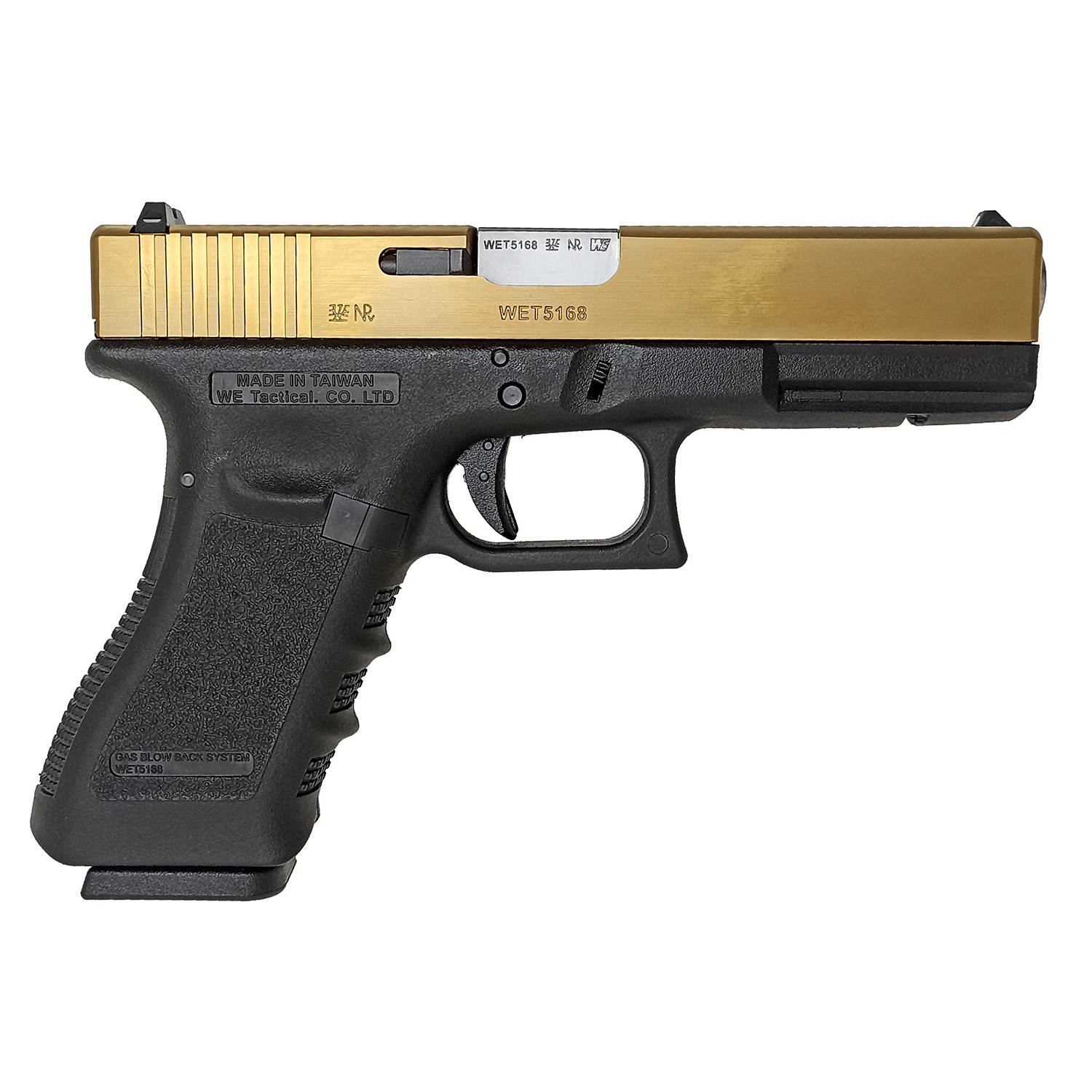 Пистолет страйкбольный (WE) Glock-17 gen3, металл слайд, Titanium Version WE-G001A-TG