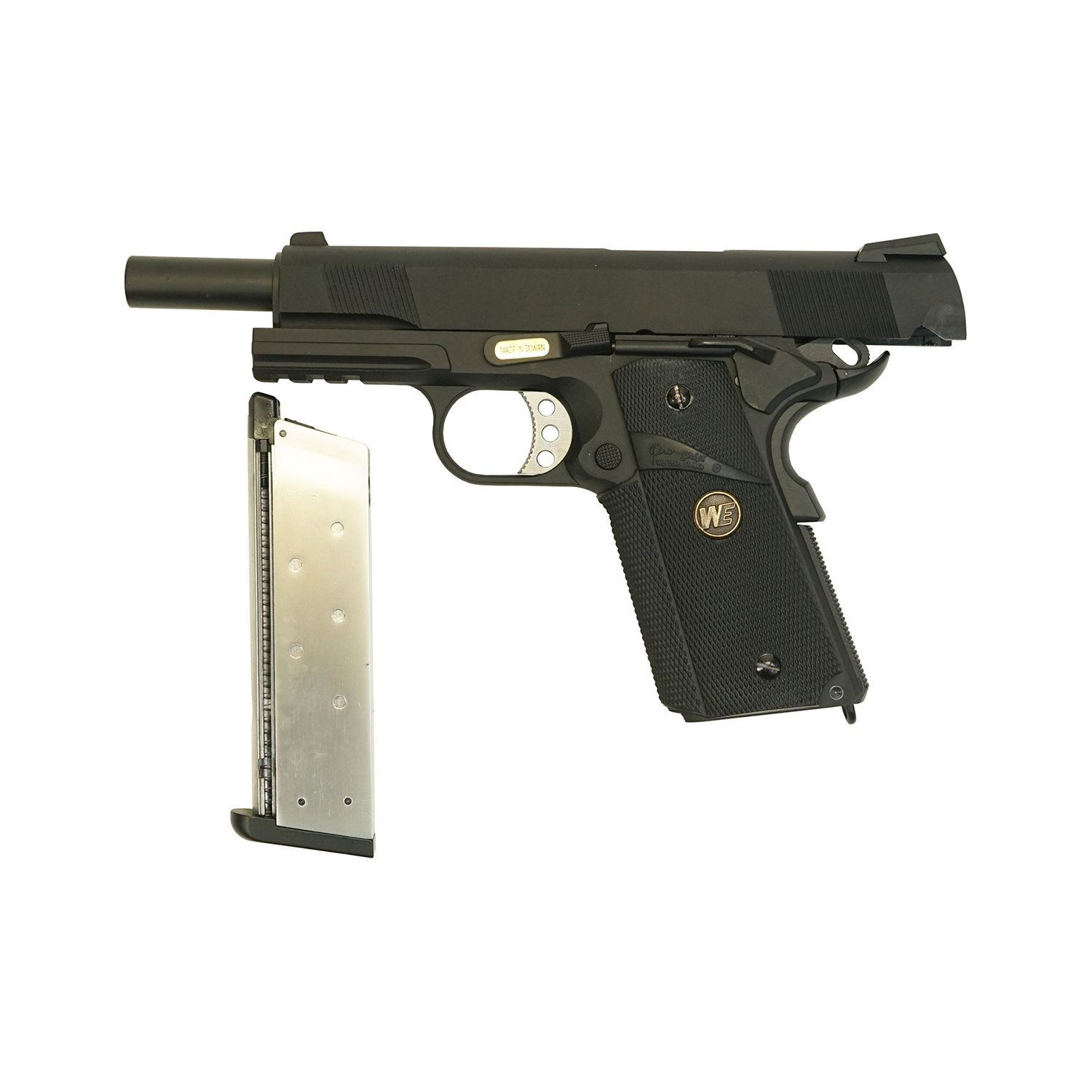 Модель пистолета (WE)  COLT M1911А1, металл, с рельсой, M.E.U. WE-E008B-BK
