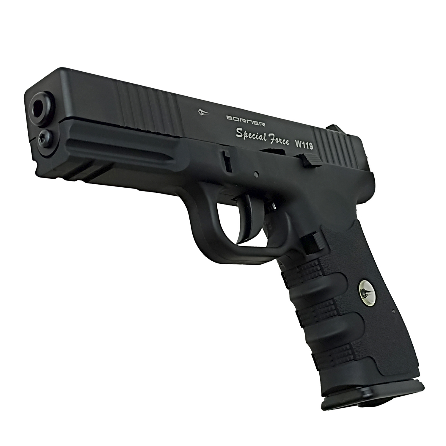 Пистолет пневматический Borner W119 (баллончики 3 шт + шарики 250 шт)