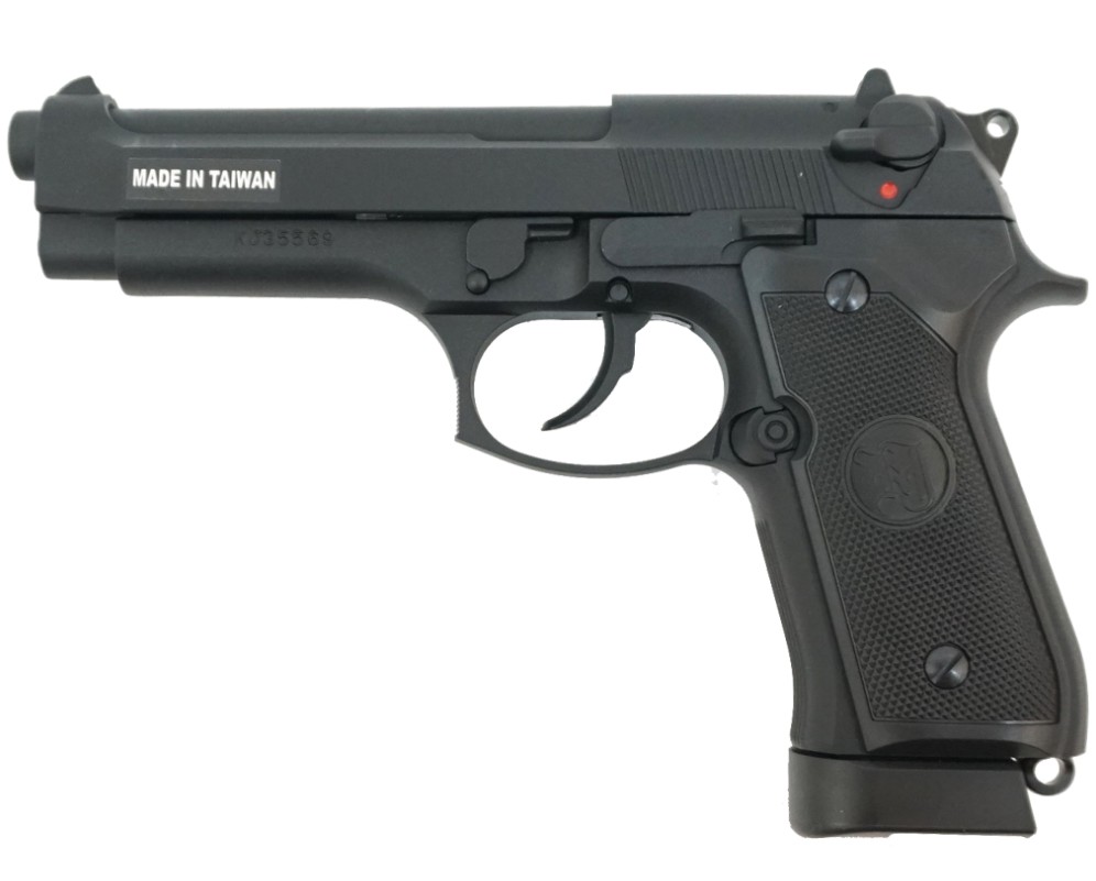 Пистолет страйкбольный KJW M9 GBB, черный, M9.CO2, CP305